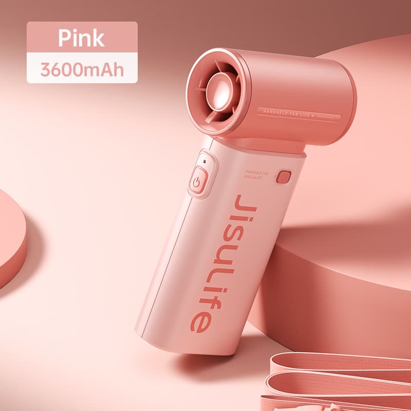 JisuLife Handheld Fan Life 9 (3600mAh) pink